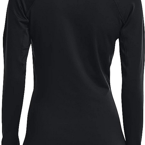 Under Armour Coldgear Authentics Crew Γυναικεία Μπλούζα Μακρυμάνικη Μαύρη 1368701-001