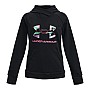 Under Armour Fleece Παιδικό Φούτερ με Κουκούλα και Τσέπες Μαύρο Rival 1373127-001