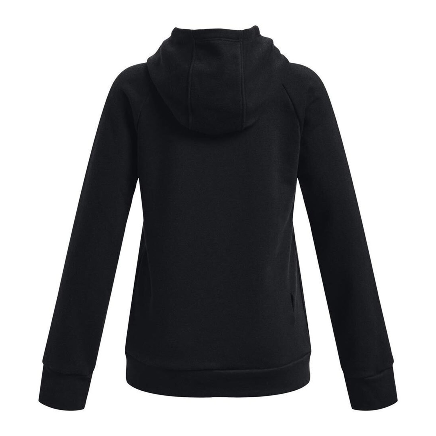 Under Armour Fleece Παιδικό Φούτερ με Κουκούλα και Τσέπες Μαύρο Rival 1373127-001