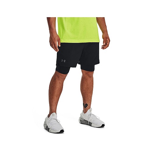 Under Armour Vanish Woven 2in1 Αθλητική Ανδρική Βερμούδα Μαύρη 1373764-002