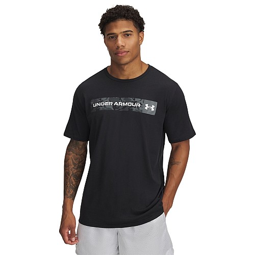 Under Armour Chest T-shirt Μαύρο 1376830-002