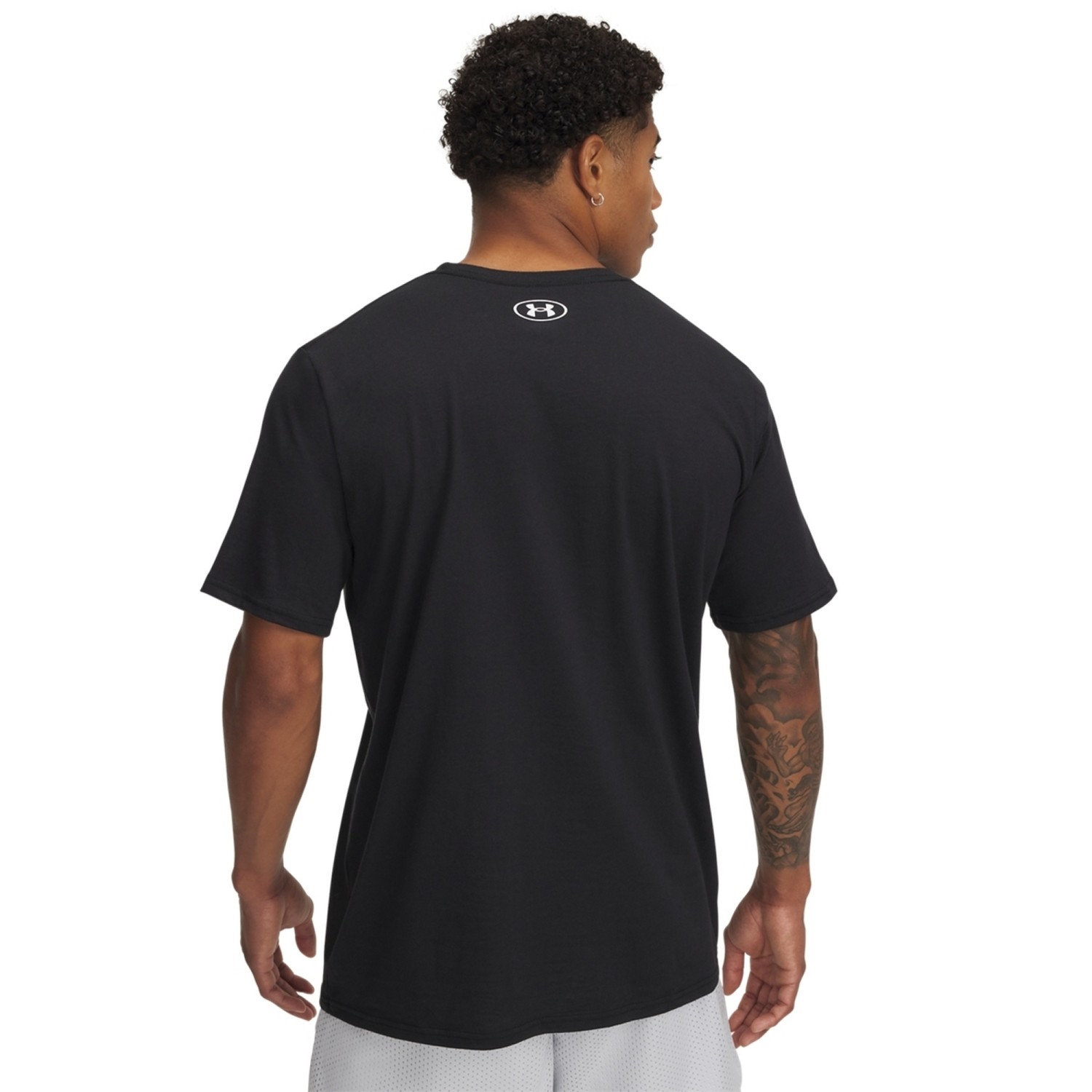 Under Armour Chest T-shirt Μαύρο 1376830-002