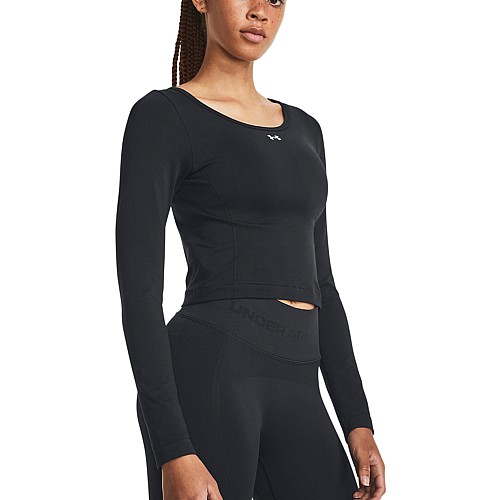 Under Armour Seamless 1379150-001 Γυναικεία Ισοθερμική Μακρυμάνικη Μπλούζα Μαύρη