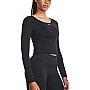Under Armour Seamless 1379150-001 Γυναικεία Ισοθερμική Μακρυμάνικη Μπλούζα Μαύρη