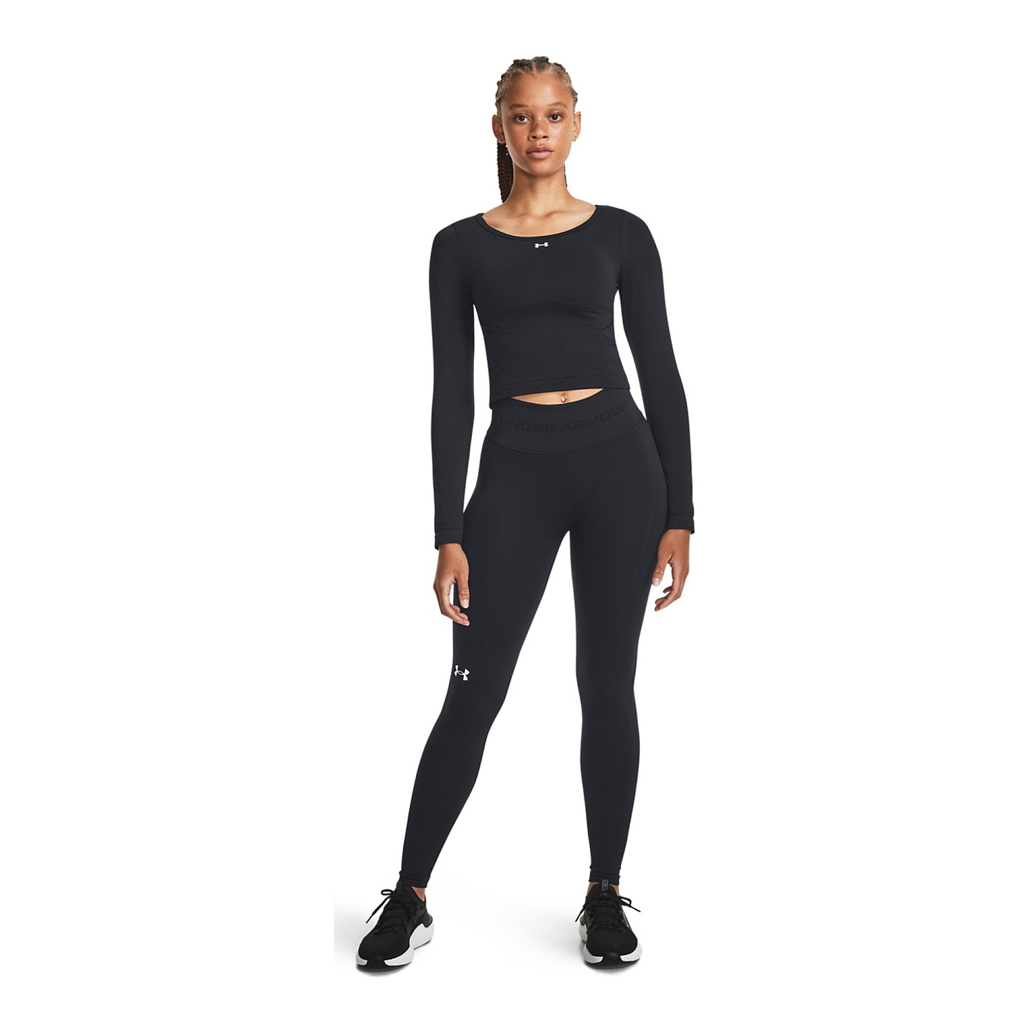 Under Armour Seamless 1379150-001 Γυναικεία Ισοθερμική Μακρυμάνικη Μπλούζα Μαύρη