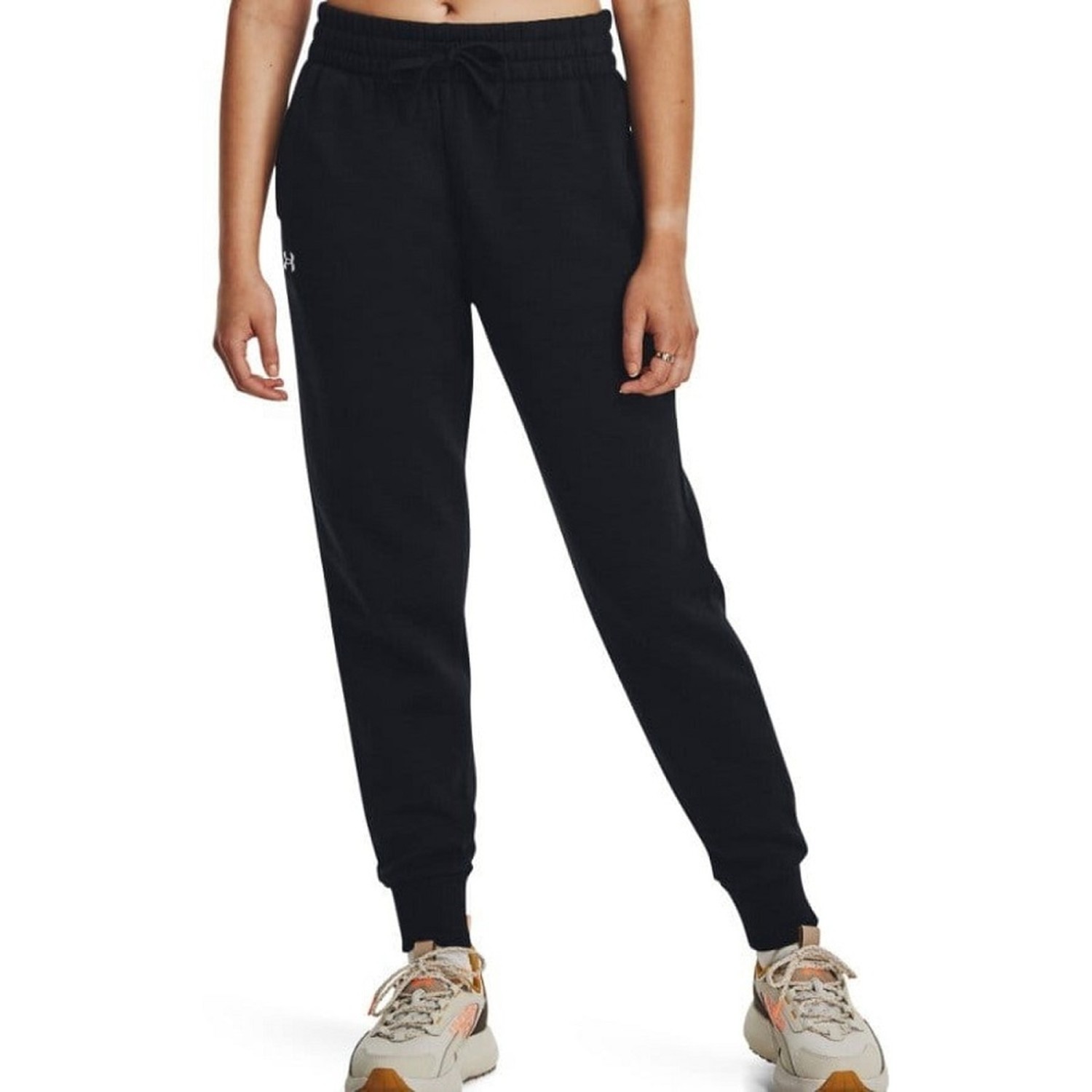 Under Armour Rival Fleece Jogger 1379438-001 Γυναικείο Παντελόνι Μαύρο