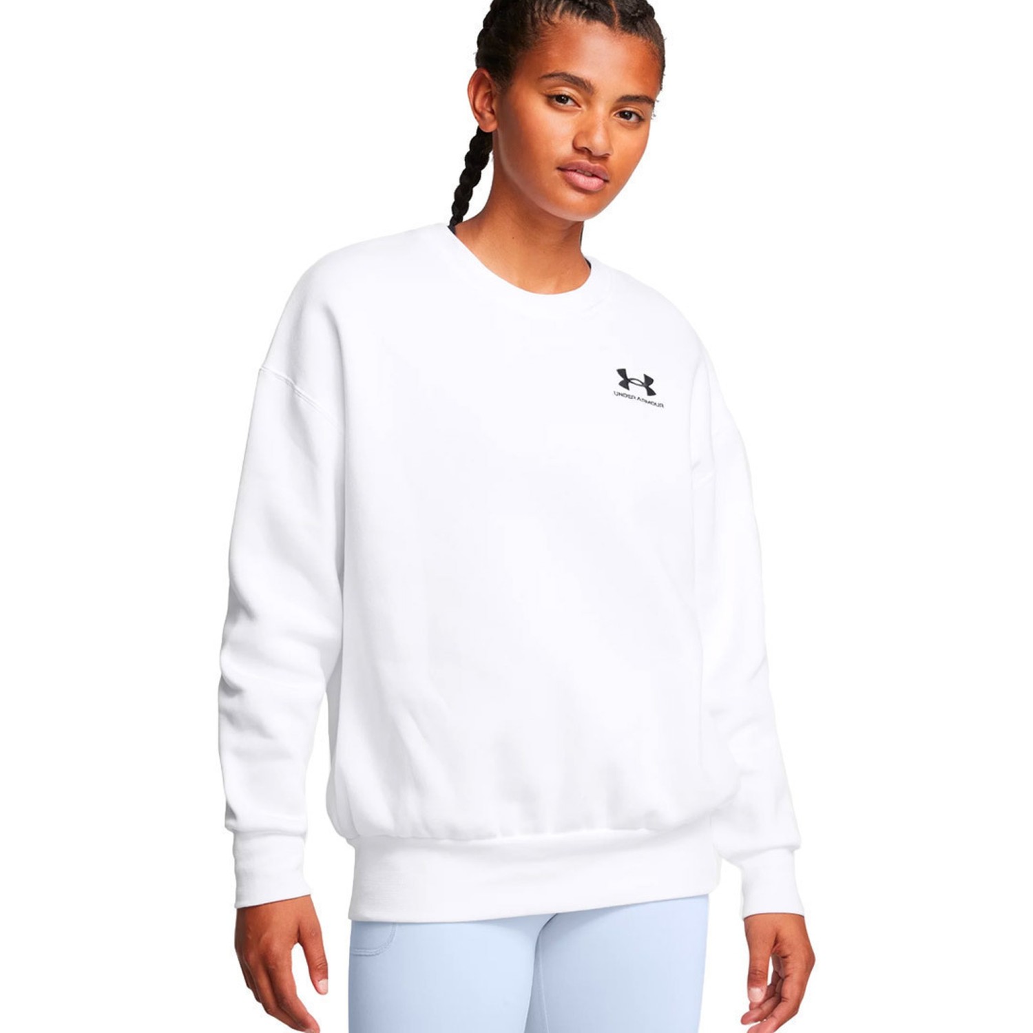 Under Armour Μακρύ Γυναικείο Φούτερ Λευκό 1379475-100