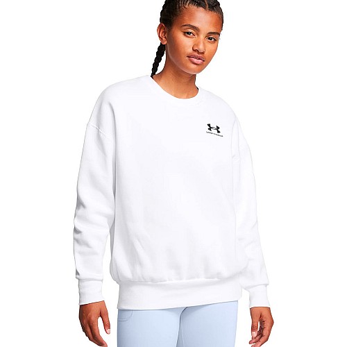Under Armour Μακρύ Γυναικείο Φούτερ Λευκό 1379475-100