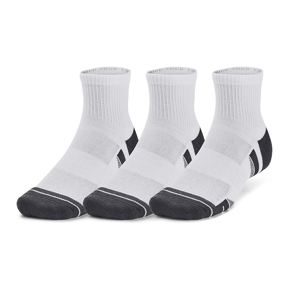 Under Armour Performance 1379510-100 Αθλητικές Κάλτσες Λευκές 3 Ζεύγη