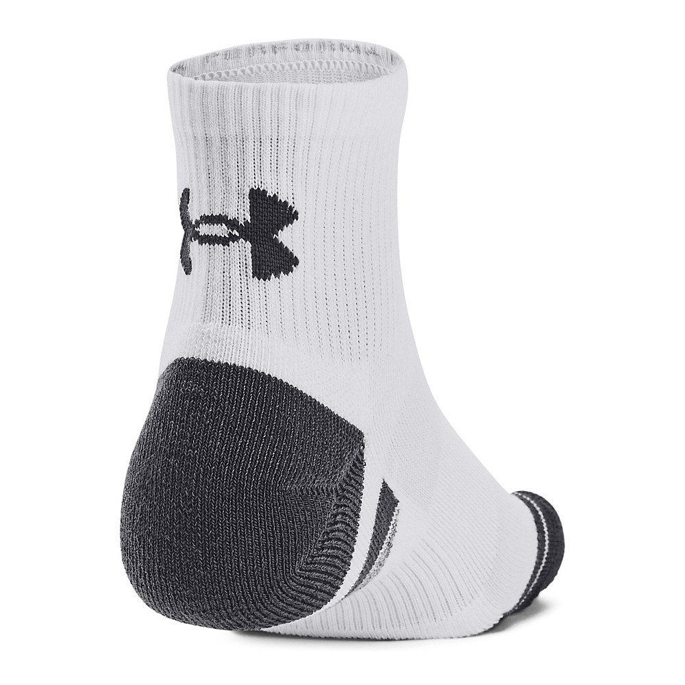 Under Armour Performance 1379510-100 Αθλητικές Κάλτσες Λευκές 3 Ζεύγη