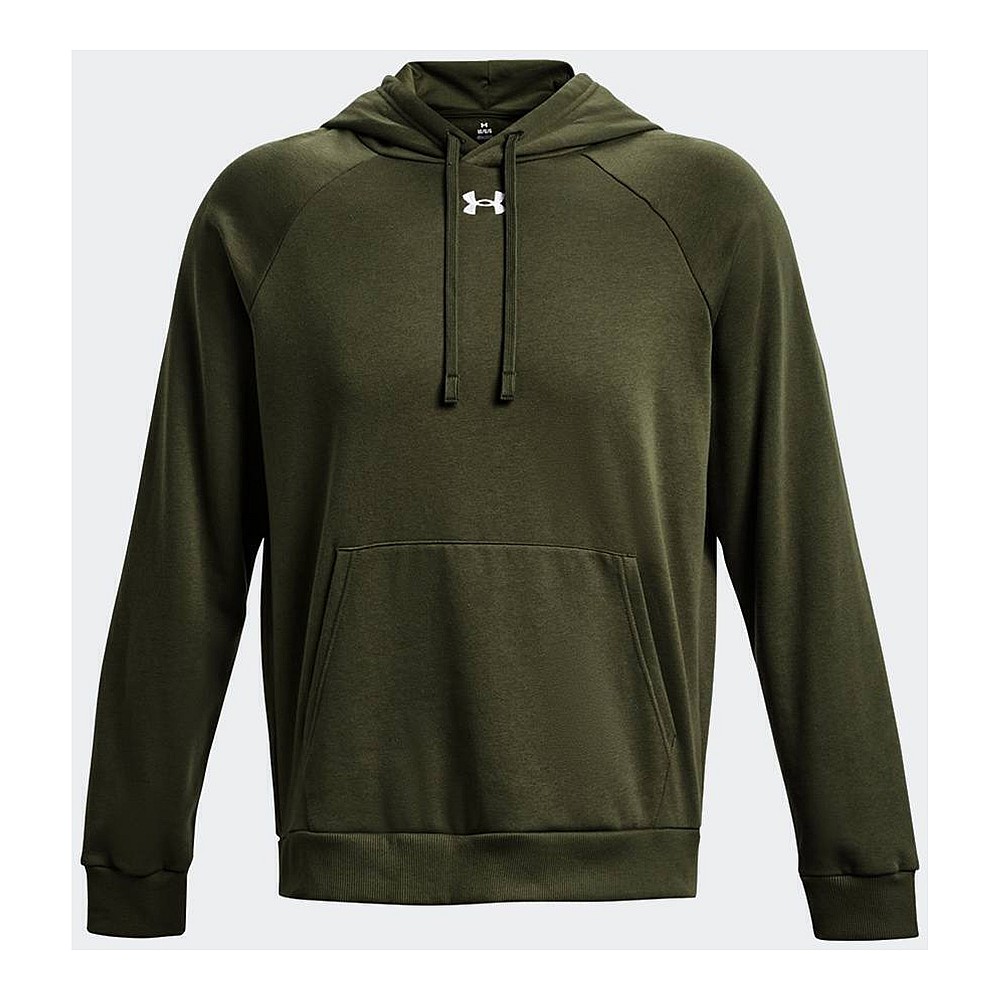 Under Armour Rival Φούτερ με Κουκούλα Grey 1379757-025