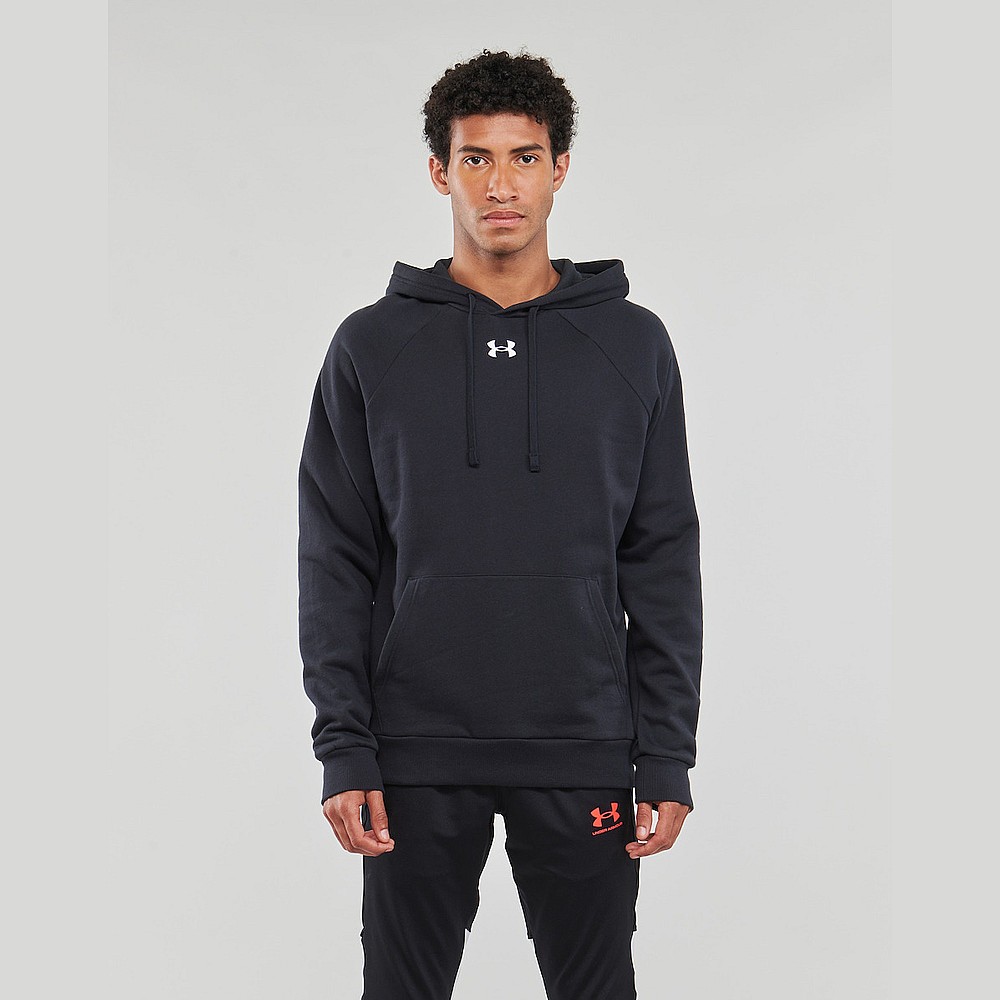 Under Armour Rival Φούτερ με Κουκούλα Grey 1379757-025
