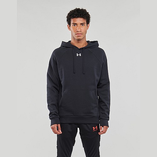 Under Armour Rival Φούτερ με Κουκούλα Grey 1379757-025