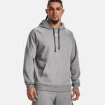 Under Armour Rival Φούτερ με Κουκούλα Grey 1379757-025
