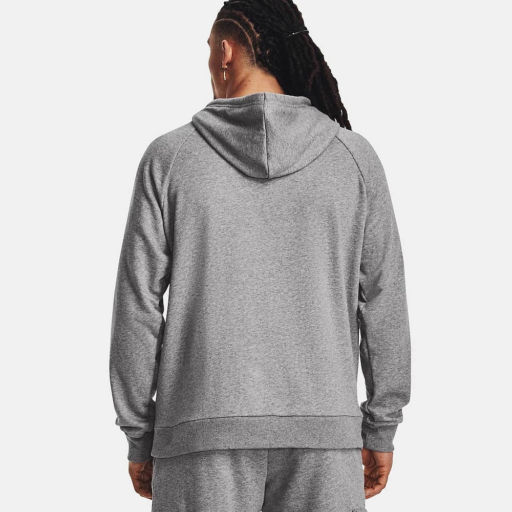 Under Armour Rival Φούτερ με Κουκούλα Grey 1379757-025