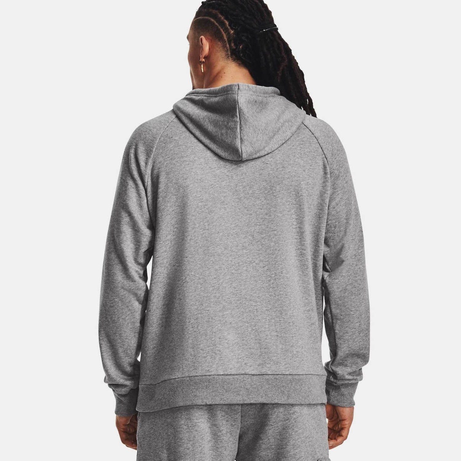 Under Armour Rival Φούτερ με Κουκούλα Grey 1379757-025