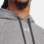 Under Armour Rival Φούτερ με Κουκούλα Grey 1379757-025