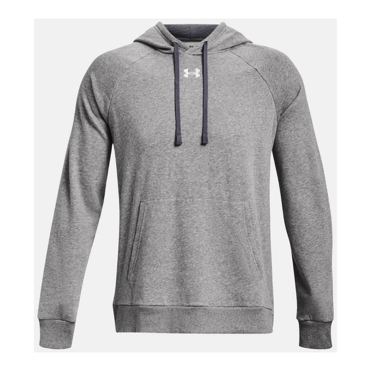 Under Armour Rival Φούτερ με Κουκούλα Grey 1379757-025