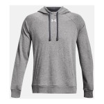 Under Armour Rival Φούτερ με Κουκούλα Grey 1379757-025