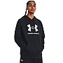 Under Armour RIVAL Φούτερ με Κουκούλα Μαύρο 1379758-001