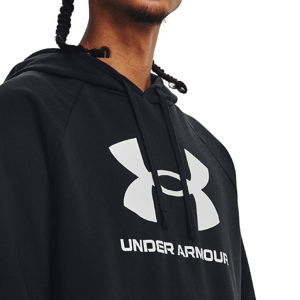 Under Armour RIVAL Φούτερ με Κουκούλα Μαύρο 1379758-001