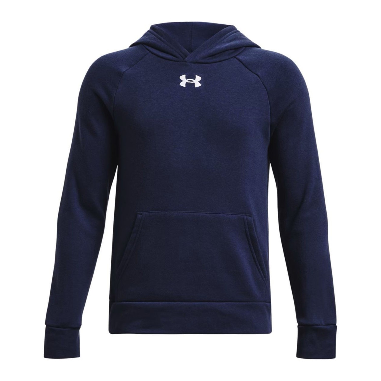 Under Armour Fleece Παιδικό Φούτερ με Κουκούλα και Τσέπες Μπλε Rival 1379792-410