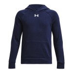 Under Armour Fleece Παιδικό Φούτερ με Κουκούλα και Τσέπες Μπλε Rival 1379792-410 Under Armour Fleece Παιδικό Φούτερ με Κουκούλα και Τσέπες Μπλε Rival 1379792-410