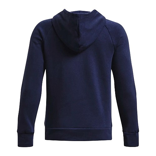 Under Armour Fleece Παιδικό Φούτερ με Κουκούλα και Τσέπες Μπλε Rival 1379792-410