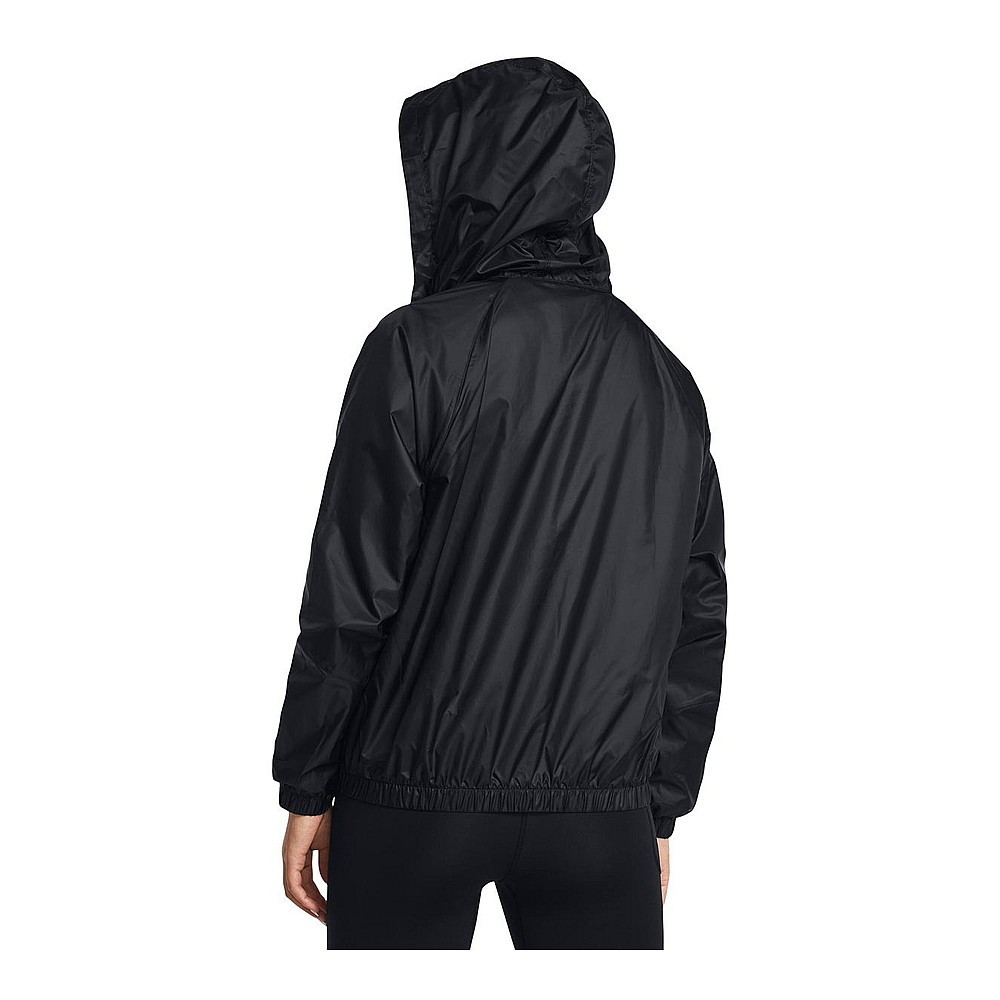 Under Armour Γυναικείο Μπουφάν Running Αντιανεμικό Black/white 1382698-001