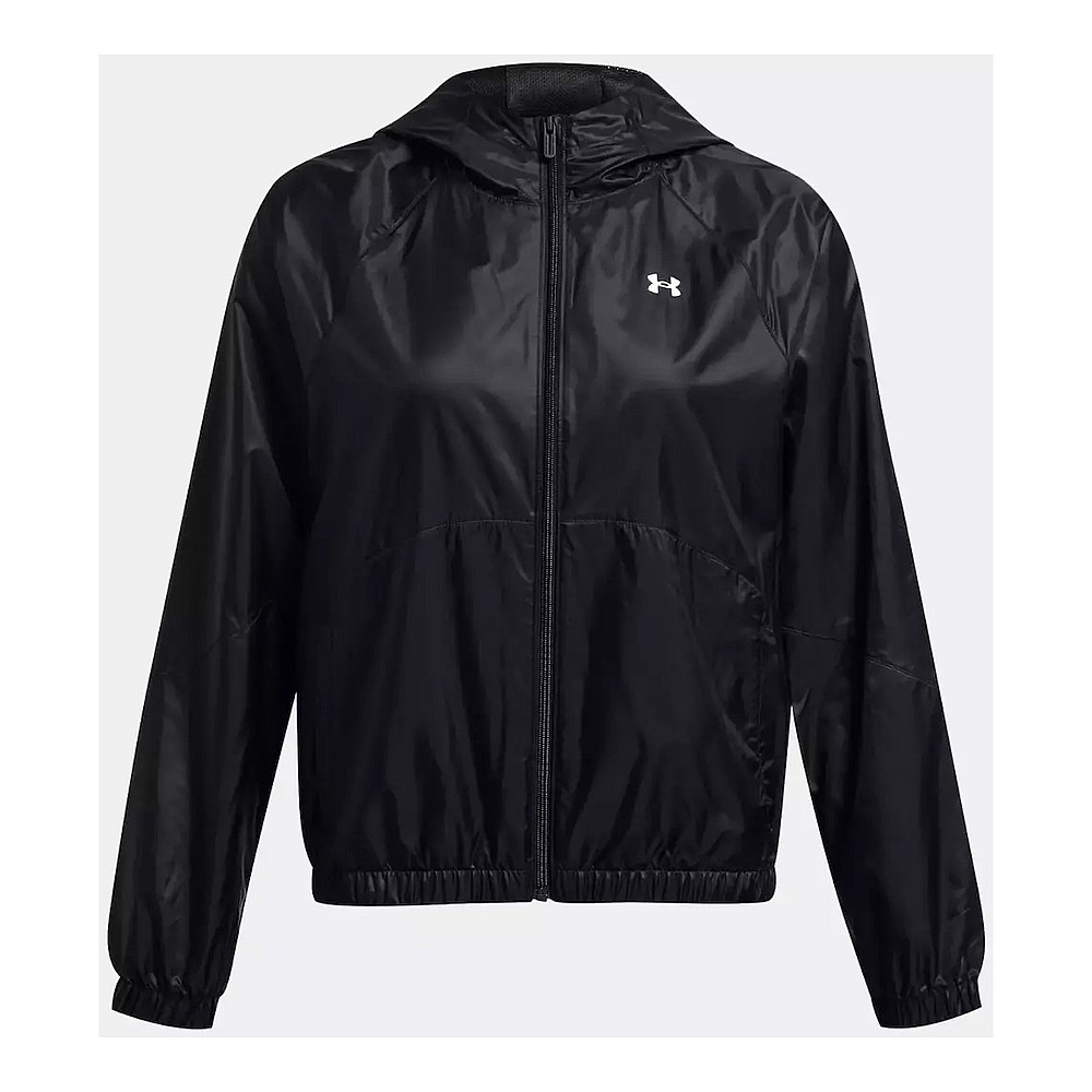Under Armour Γυναικείο Μπουφάν Running Αντιανεμικό Black/white 1382698-001