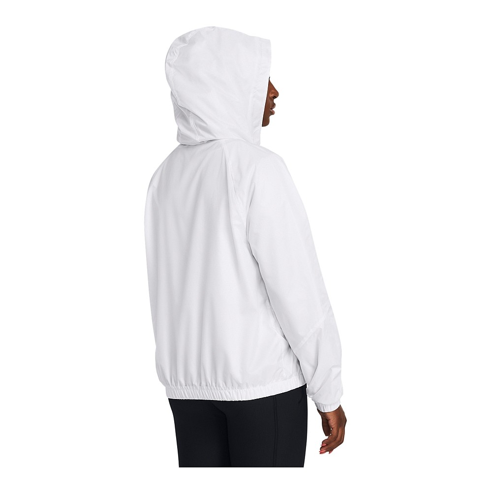 Under Armour Γυναικείο Μπουφάν Running Αντιανεμικό Black/white 1382698-001