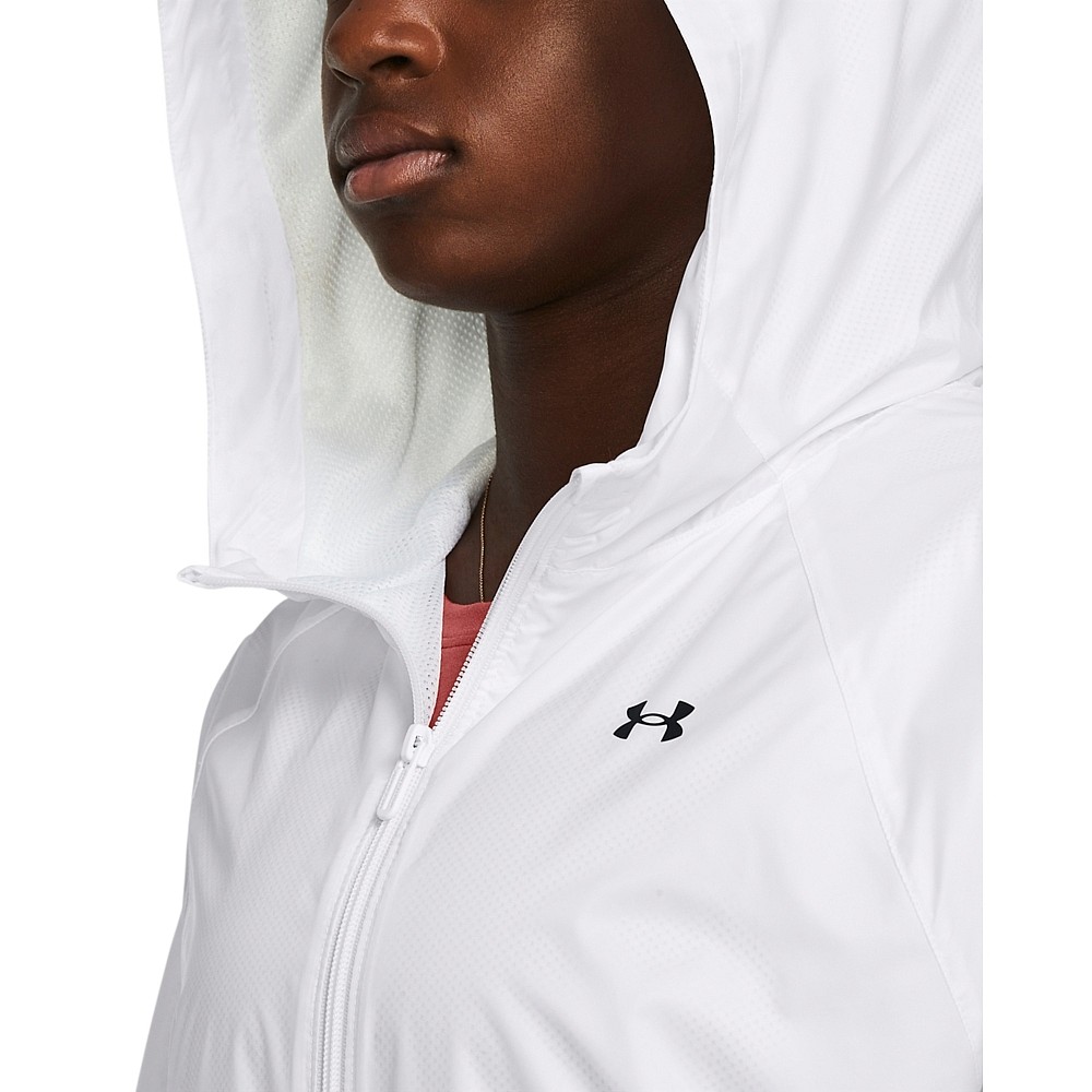 Under Armour Γυναικείο Μπουφάν Running Αντιανεμικό Black/white 1382698-001