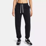 Under Armour Rival Terry Παντελόνι Φόρμας με Λάστιχο Μαύρο 1382735-002