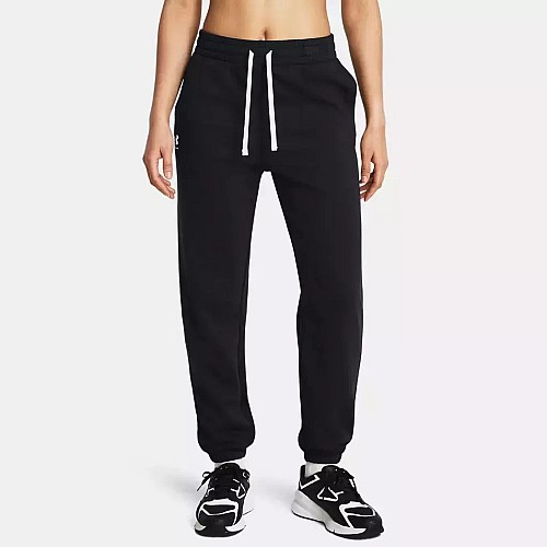 Under Armour Rival Terry Παντελόνι Φόρμας με Λάστιχο Μαύρο 1382735-002