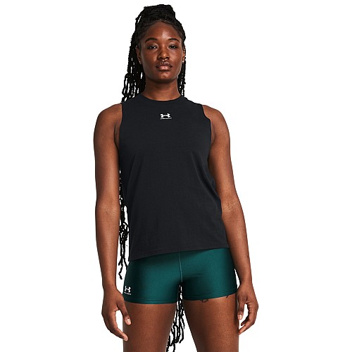 Under Armour Rival Γυναικεία Αθλητική Μπλούζα Αμάνικη Λευκή 1383659-100
