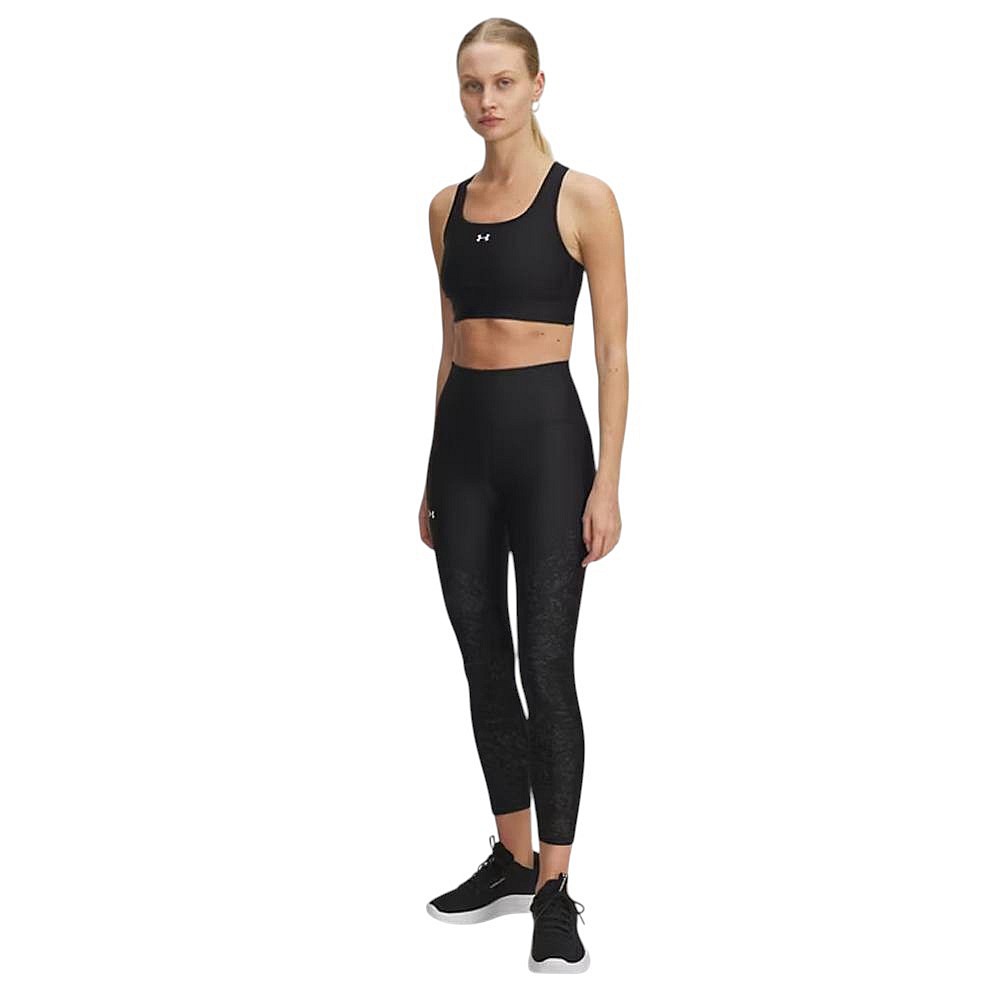 Under Armour Panel Ankle Training Γυναικείο Cropped Κολάν Ψηλόμεσο Μαύρο 1386407-002