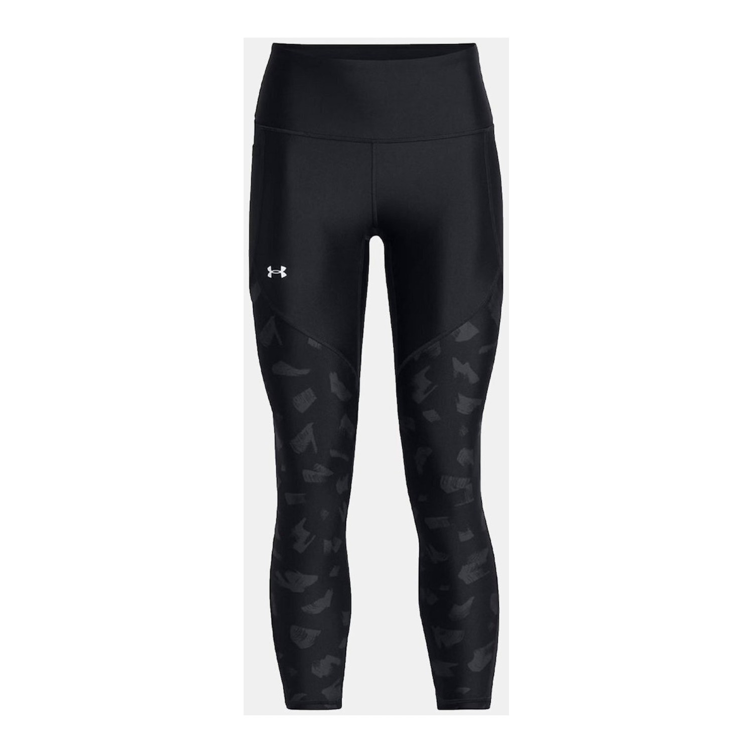 Under Armour Panel Ankle Training Γυναικείο Cropped Κολάν Ψηλόμεσο Μαύρο 1386407-002