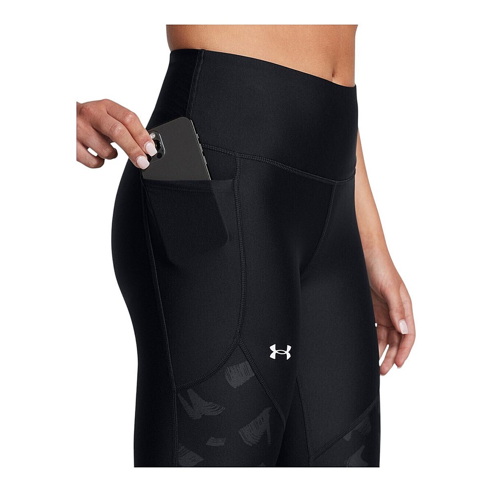 Under Armour Panel Ankle Training Γυναικείο Cropped Κολάν Ψηλόμεσο Μαύρο 1386407-002