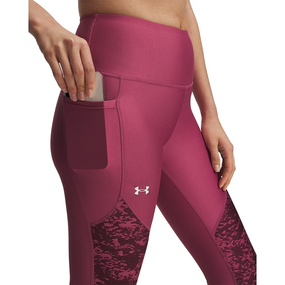 Under Armour Panel Ankle Training Γυναικείο Cropped Κολάν Ψηλόμεσο Μαύρο 1386407-002