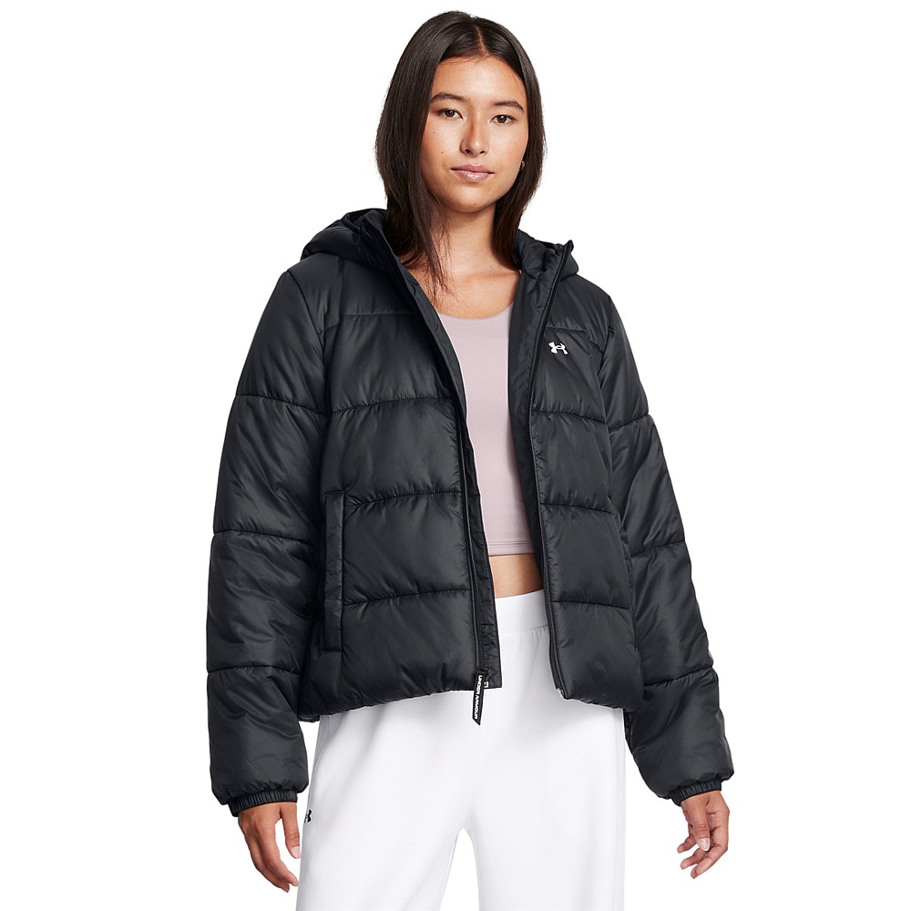 Under Armour Κοντό Γυναικείο Μπουφάν για Χειμώνα Μαύρο 1389183-001