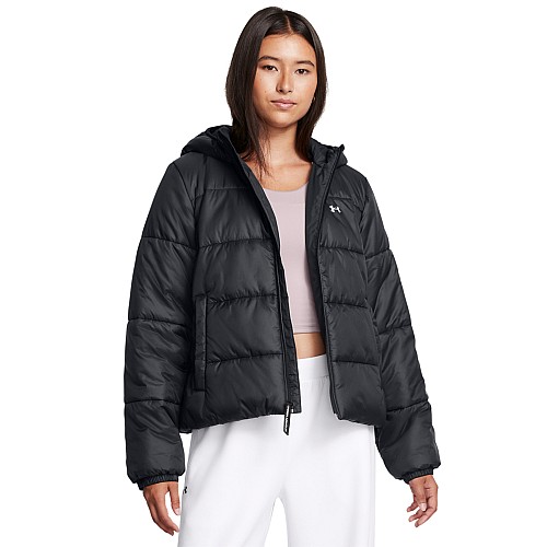 Under Armour Κοντό Γυναικείο Μπουφάν για Χειμώνα Μαύρο 1389183-001