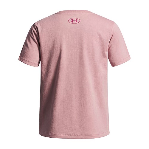 Under Armour Παιδικό T-shirt Ροζ Big Logo Ss 1389756-673
