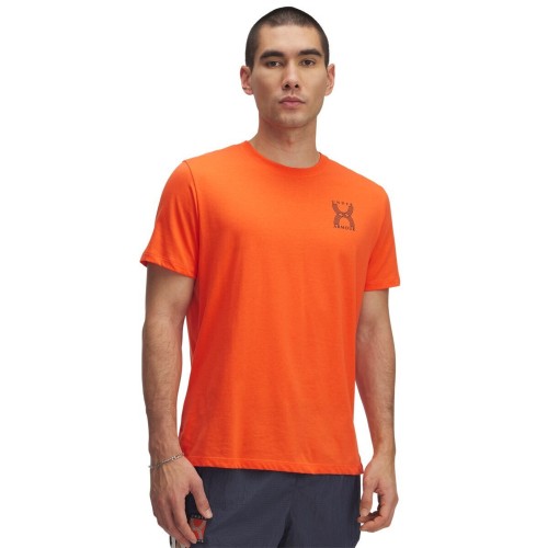 Ανδρική Κοντομάνικη Μπλούζα RUN με Λογότυπο UNDER ARMOUR
