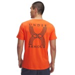 Ανδρική Κοντομάνικη Μπλούζα RUN με Λογότυπο UNDER ARMOUR