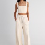 Γυναικείο Αμάνικο Crop Top με Τετράγωνη Λαιμόκοψη SUGARFREE Γυναικείο Αμάνικο Crop Top με Τετράγωνη Λαιμόκοψη SUGARFREE
