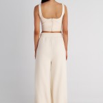Γυναικείο Αμάνικο Crop Top με Τετράγωνη Λαιμόκοψη SUGARFREE Γυναικείο Αμάνικο Crop Top με Τετράγωνη Λαιμόκοψη SUGARFREE
