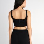 Γυναικείο Αμάνικο Crop Top με Τετράγωνη Λαιμόκοψη SUGARFREE Γυναικείο Αμάνικο Crop Top με Τετράγωνη Λαιμόκοψη SUGARFREE