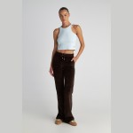 Γυναικεία Αμάνικη Μπλούζα Ριμπ Cropped SUGARFREE