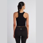 Γυναικεία Αμάνικη Μπλούζα Ριμπ Cropped SUGARFREE