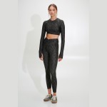 Γυναικεία Μπλούζα Crop με Μακριά Μανίκια και Print SUGARFREE